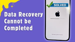 How To Fix Data Recovery Cannot be Completed Please Restore your iPhone iPad from Backup [upl. by Fraase768]