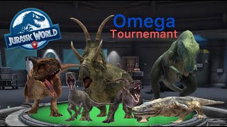 Jurassic World Alive The Omega Tournament is wild [upl. by Yrtneg]