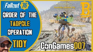 Fallout 76 guide to Operation Tidy repeatable quest  The Order of the Tadpole [upl. by Dyanne]