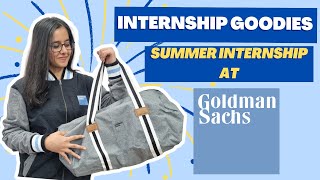 Goldman Sachs internship goodies unboxing ❤️  Software Engineering internship [upl. by Mareah]