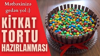 KITKATLI TORT HAZIRLANMASI  ŞOKOLADLI TORT [upl. by Millburn55]