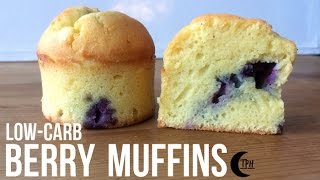 Keto Blueberry Muffins  LowCarb Berry Breakfast Muffins [upl. by Linell474]