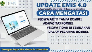 Cara Mengatasi Siswa Aktif Tanpa Rombel Emis 40 [upl. by Fronia792]