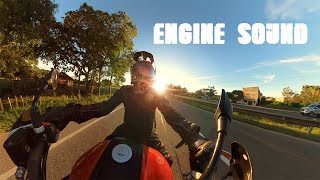 30 minutes of riding at sunset  Benelli TRK 502 ENGINE SOUND ONLY [upl. by Nennarb]