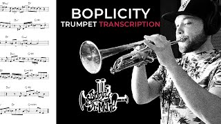 quotBoplicityquot Trumpet Solo Transcription Sheet Music  Miles DavisGil Evans [upl. by Lemart]