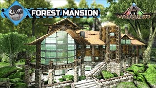 Ark Survival Evolved  Large House Build  Forest Mansion Base Design Speed Build [upl. by Asiuqram]