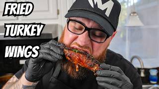 How To Make Juicy amp Tender Fried Turkey Wings [upl. by Ladew877]