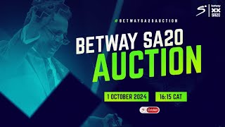 Watch the Betway SA20 Season 3 Auction live on SuperSport [upl. by Iaoh347]