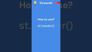 3 Streamlit tutorial St header [upl. by Ylluz]