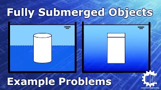 Buoyancy Forces on Fully Submerged Objects Example Problems  Fluid Mechanics [upl. by Edualc]