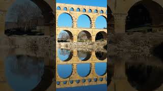 Roman Aqueduct of Pont du Gard romanempire aqueduct shorts [upl. by Ehlke]