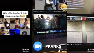 TikTok Zoom PRANKS on teacher [upl. by Eldnek]