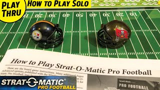 How to Play STRATOMATIC PRO FOOTBALL with a 1st Quarter Playthrough [upl. by Wye]