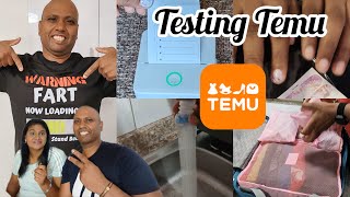 Sharing our Temu haul and experience  NOT SPONSORED  Testing products  South African YouTuber [upl. by Joeann]