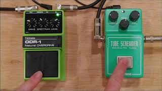 Nobels ODR1 vs Ibanez ts808 [upl. by Allicerp]