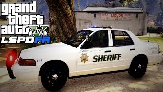 GTA V LSPDFR 41 Santa Clara County Sheriff Ford Crown Victoria [upl. by Inimod]