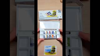 Create Stunning Landscapes Winsor amp Newton Cotman Watercolor Paint Set Review amp Demo [upl. by Nortal]