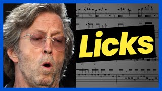 10 Eric Clapton licks with TAB [upl. by Mcmullan]