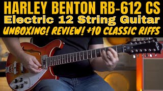 Harley Benton RB612 Electric 12 String Guitar Unboxing Review and 10 Classic Riffs [upl. by Filberto]