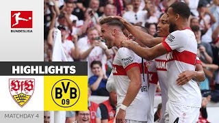 VfB FINISHES OFF Dortmund  VfB Stuttgart  Borussia Dortmund 51  Highlights  Matchday 4 [upl. by Ahseit]