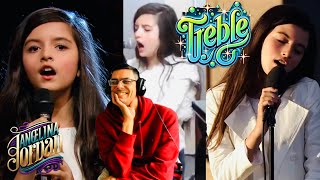 FIRST TIME HEARING THREE LIVE PERFORMANCES FROM ANGELINA JORDAN  UK SONG KEV WRITER REACTS HAPPY [upl. by Megdal]