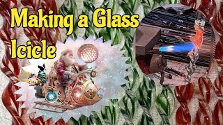 How I Make a Glass Icicle Ornament Step by Step Lampworking Techniques Revealed [upl. by Derf851]