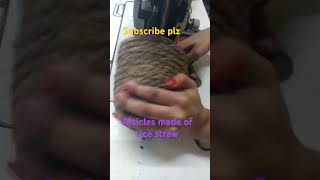 Articles made of rice straw youtubeshorts handicraftsitems bangladesh [upl. by Pollack]