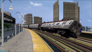 OpenBVE HD Troll NYC Subway 100 MPH Tilting R68s On The 5 Express Train White Plains Road [upl. by Mcdougall]