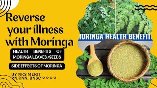 12 health benefits of MORINGA leaves and side effects [upl. by Salot]