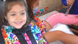 Toddler Leg Cast Removal Day After 4 Weeks [upl. by Winfield631]