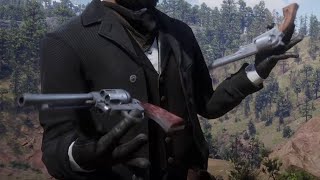 Red Dead Redemption 2  All Gun Spinning Tricks Animations First and Third Person [upl. by Airahcaz868]