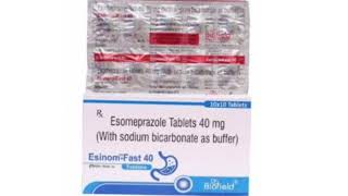 Esinom Fast 40 Tablets Esomeprazole Tablets 40 mg With sodium bicarbonate as buffer [upl. by Asilad]