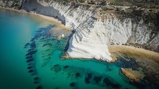 Realmonte  Scala dei Turchi  Lido Rossello in volo [upl. by Barayon233]