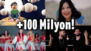 100 Milyon İzlenmeyi Geçen Türkçe Şarkılar  14 [upl. by Eulalee]