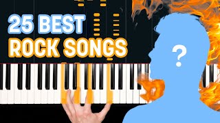 Top 25 Classic Rock Songs on Piano 🤘🎹 [upl. by Arten]