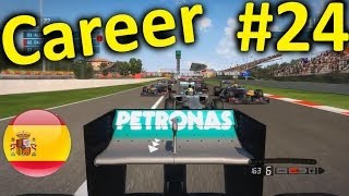 F1 2013 Spain 100 Career Mode Part 24 Catalunya [upl. by Atnohs]