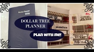 DOLLAR TREE PLANNER Plan With Me  PLAID [upl. by Carmel942]