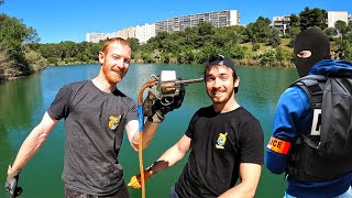 Pêche à laimant à Montpellier  La BAC intervient [upl. by Brunhild]