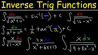 Integration into Inverse trigonometric functions using Substitution [upl. by Nakashima939]