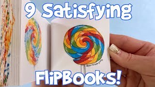 9 Oddly Satisfying Flipbooks compilation of flipbooks Ive made [upl. by Ikik]