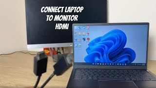 Connect Laptop to Monitor  Windows 11 HDMI  How To [upl. by Auod890]