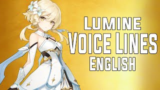 Lumine Traveler amp Paimon  Voice Lines English  Genshin Impact 11 [upl. by Jamesy669]