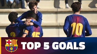 FCB MasiaAcademy Top 5 goals 2728 January [upl. by Amandie]