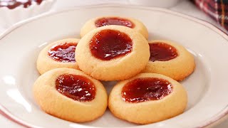 Galletas de Mantequilla con Mermelada hechas con solo 4 Ingredientes [upl. by Oivaf656]