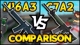 M16A3 vs C7A2  Phantom Forces Comparison Feat Lyttey [upl. by Suirauqed]