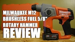 Milwaukee M12 Fuel 58quot Rotary Hammer Review [upl. by Conlon]