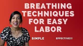 Breathing techniques for an EASIER LABOR  How to BREATHE during labor  Registered Nurse New Mommy [upl. by Ribak283]