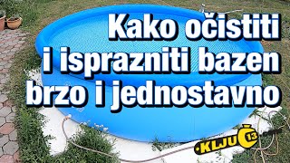 Kako očistiti i isprazniti bazen brzo i jednostavno  Ključ 13 [upl. by Immat28]