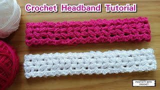 How to Crochet Easy Headband  Crochet Headband Tutorial  How to Crochet Baby Headband [upl. by Aniroc]