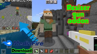 Resizer gun addon MCPE Download link [upl. by Avram]